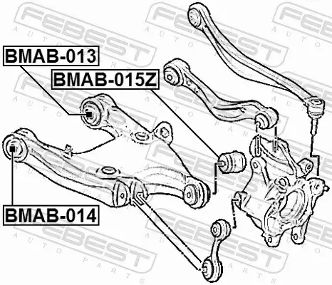 FEBEST TULEJA WAHACZA BMAB-014 