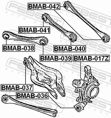 FEBEST TULEJA WAHACZA BMAB-038 