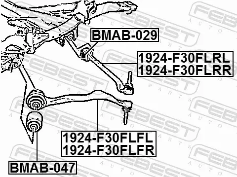 FEBEST TULEJA WAHACZA BMAB-047 