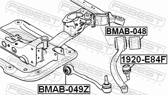 FEBEST TULEJA WAHACZA BMAB-048 