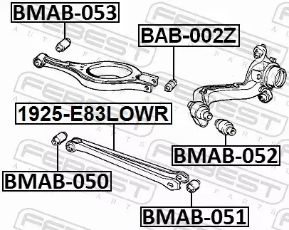 FEBEST TULEJA WAHACZA BMAB-051 