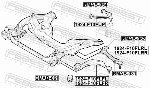 FEBEST TULEJA WAHACZA BMAB-054 