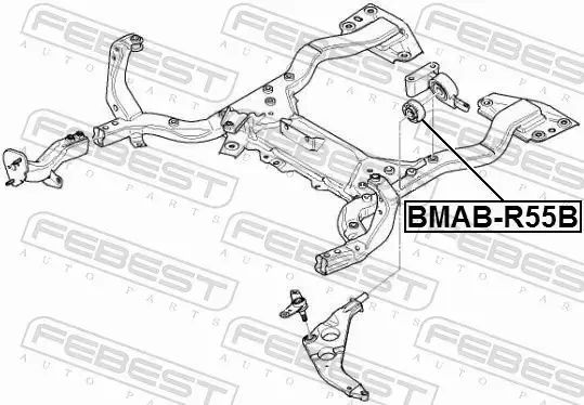 FEBEST TULEJA ZAWIESZENIA BMAB-R55B 