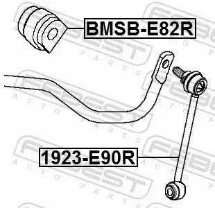 FEBEST TULEJA STABILIZATORA BMSB-E82R 