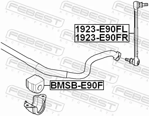 FEBEST TULEJA STABILIZATORA BMSB-E90F 