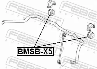 FEBEST GUMA STABILIZATORA BMSB-X5 