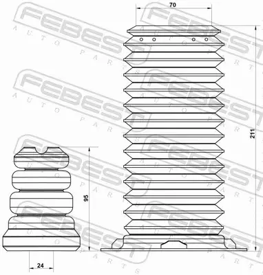 FEBEST OSŁONA AMORTYZATORA BMSHB-F30F-KIT 