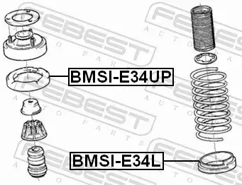 FEBEST PODKŁADKA SPRĘŻYNY ZAWIESZENIA BMSI-E34L 