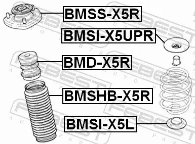 FEBEST PODKŁADKA SPRĘŻYNY ZAWIESZENIA BMSI-X5L 