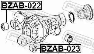 FEBEST TULEJA ZAWIESZENIA BZAB-023 