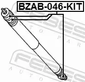 FEBEST TULEJA ZAWIESZENIA BZAB-046-KIT 