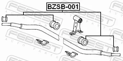 FEBEST TULEJA STABILIZATORA BZSB-001 