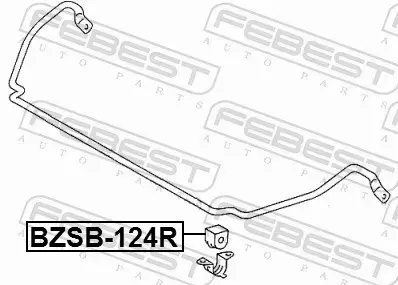 FEBEST TULEJA STABILIZATORA BZSB-124R 