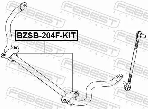 FEBEST TULEJA STABILIZATORA BZSB-204F-KIT 