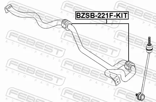 FEBEST TULEJA STABILIZATORA BZSB-221F-KIT 