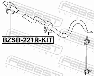 FEBEST TULEJA STABILIZATORA BZSB-221R-KIT 