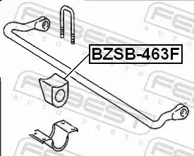 FEBEST TULEJA STABILIZATORA BZSB-463F 