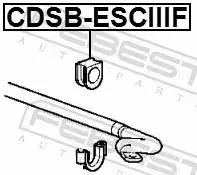 FEBEST TULEJA STABILIZATORA CDSB-ESCIIIF 