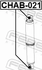 FEBEST TULEJA ZAWIESZENIA CHAB-021 