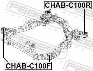 FEBEST TULEJA BELKI CHAB-C100R 