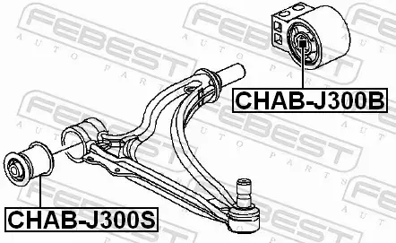 FEBEST TULEJA WAHACZA CHAB-J300S 