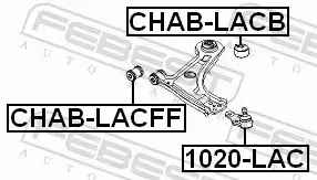 FEBEST TULEJA WAHACZA CHAB-LACFF 