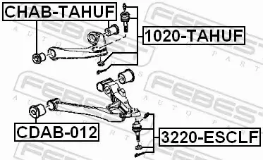 FEBEST TULEJA WAHACZA CHAB-TAHUF 