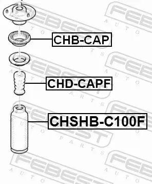 FEBEST ŁOŻYSKO PODUSZKI AMORTYZATORA CHB-CAP 
