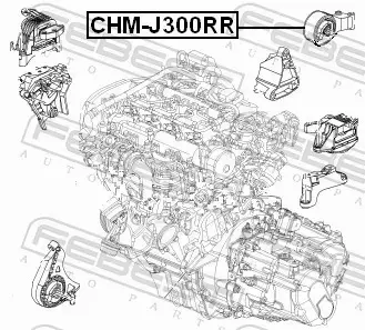 FEBEST PODUSZKA SILNIKA CHM-J300RR 