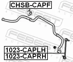 FEBEST TULEJA STABILIZATORA CHSB-CAPF 