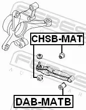 FEBEST TULEJA STABILIZATORA CHSB-MAT 