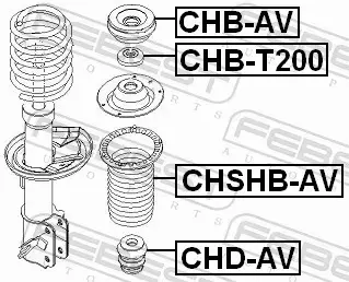 FEBEST OSŁONA AMORTYZATORA CHSHB-AV 