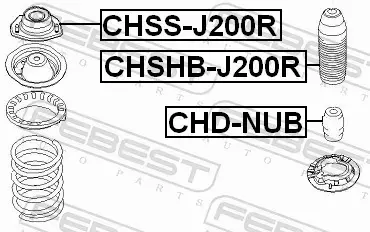 FEBEST PODUSZKA AMORTYZATORA CHSS-J200R 