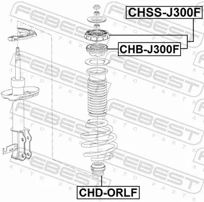 FEBEST PODUSZKA AMORTYZATORA CHSS-J300F 