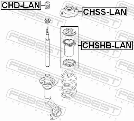 FEBEST PODUSZKA AMORTYZATORA CHSS-LAN 