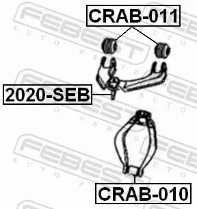 FEBEST TULEJA ZAWIESZENIA CRAB-011 