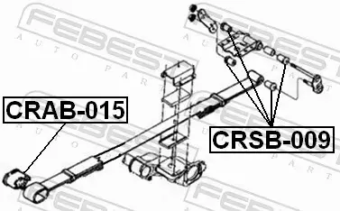 FEBEST TULEJA RESORA CRAB-015 