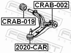 FEBEST TULEJA WAHACZA CRAB-019 