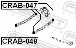 FEBEST TULEJA WAHACZA CRAB-047 