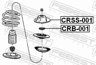 FEBEST ŁOŻYSKO PODUSZKI AMORTYZATORA CRB-001 