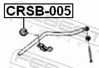 FEBEST TULEJA STABILIZATORA CRSB-005 