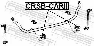 FEBEST GUMA STABILIZATORA CRSB-CARII 