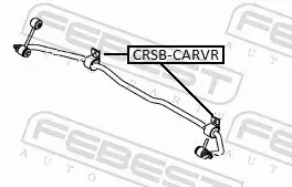 FEBEST TULEJA STABILIZATORA CRSB-CARR 