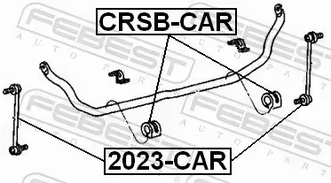 FEBEST GUMA STABILIZATORA CRSB-CAR 