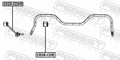 FEBEST TULEJA STABILIZATORA CRSB-CHR 