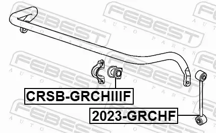 FEBEST TULEJA STABILIZATORA CRSB-GRCHIIIF 