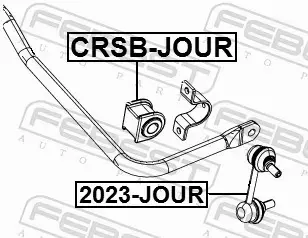 FEBEST TULEJA STABILIZATORA CRSB-JOUR 