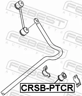 FEBEST TULEJA STABILIZATORA CRSB-PTCR 