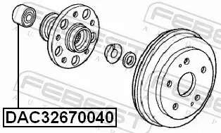 FEBEST ŁOŻYSKO KOŁA DAC32670040 