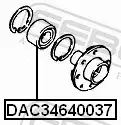 FEBEST ŁOŻYSKO KOŁA DAC34640037 